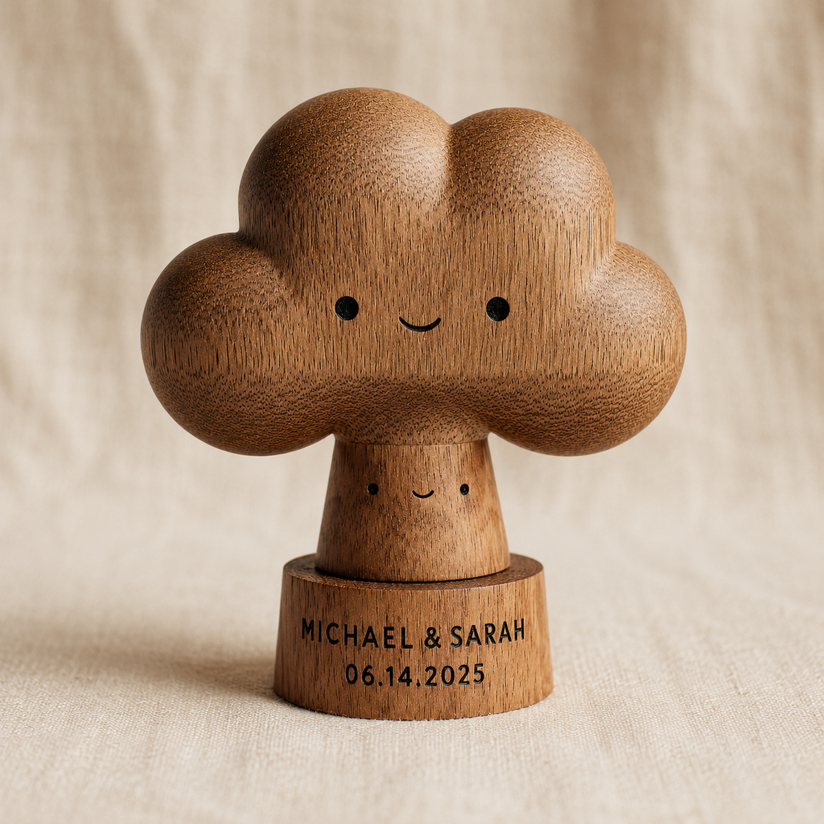 Walnut Cloud Tree Couple — angle 1