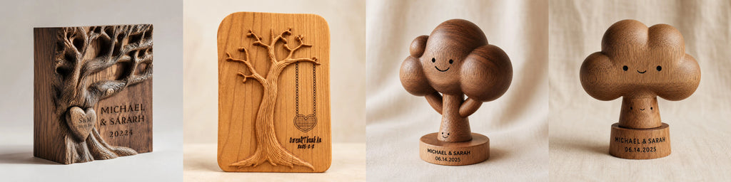 Walnut Cloud Tree Couple — angle 6