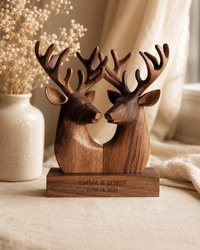 Deer Heads Sculpture